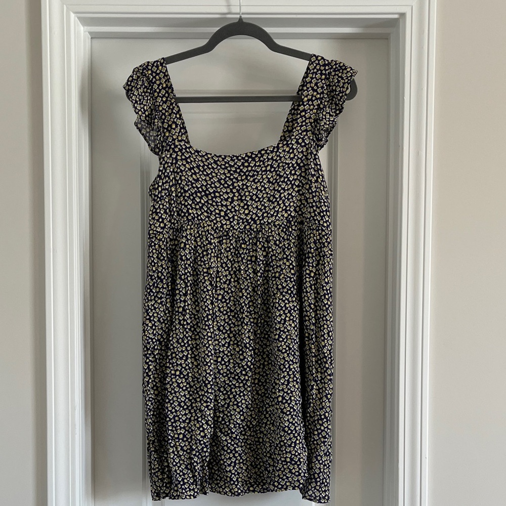 Altar'd State Blue and White Floral Dress